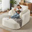 Canapé de 65 po sans os avec compression, méridienne intérieure, canapé rembourré en velours côtelé, canapé-lit Cloud, fauteuil de lecture surdimensionné pour le salon, aucun assemblage requis-115669677