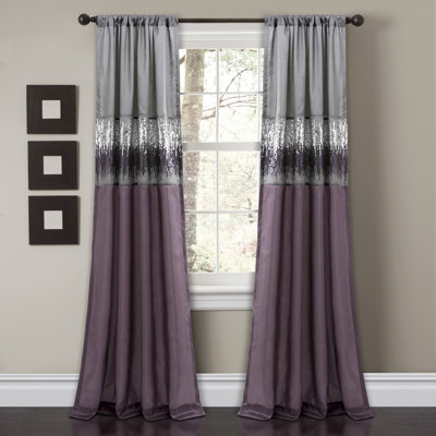 Night Sky Semi Sheer Single Curtain Panel