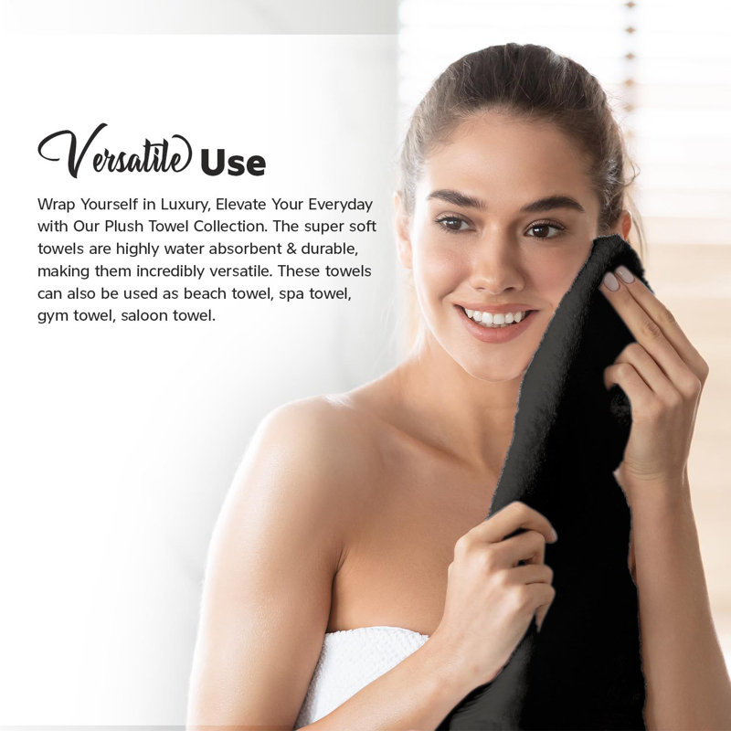 Ultra Light Hand Towel, Black