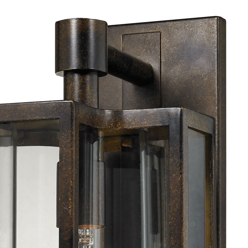 Bianca 16'' High 1-Light Outdoor Sconce - Hazelnut Bronze, 16" H x 8" W x 10" D, Bronze