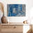 Gray And Blue Layers On Canvas Print-2145353432