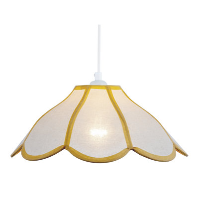 15 cm H Empire Fabric Pendant Shade ( No Direct Attachment Method ) in Beige