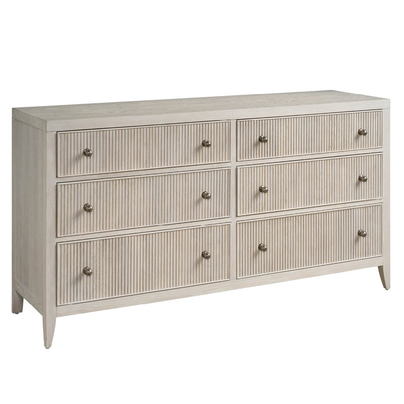 Avaline Carmen 6 - Drawer Dresser, White Oak