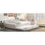 Lit plateforme tapissier beige avec lit gigogne simple - bois, sans sommier pour une chambre à coucher moderne-1807762587