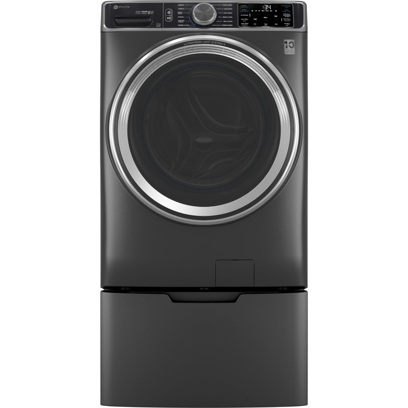 GE Profile 5.5 Cu. Ft. Capacity Smart Front Load Energy Star Steam Washer With Ultrafresh Vent System Plus And Smart Wash And Rinse