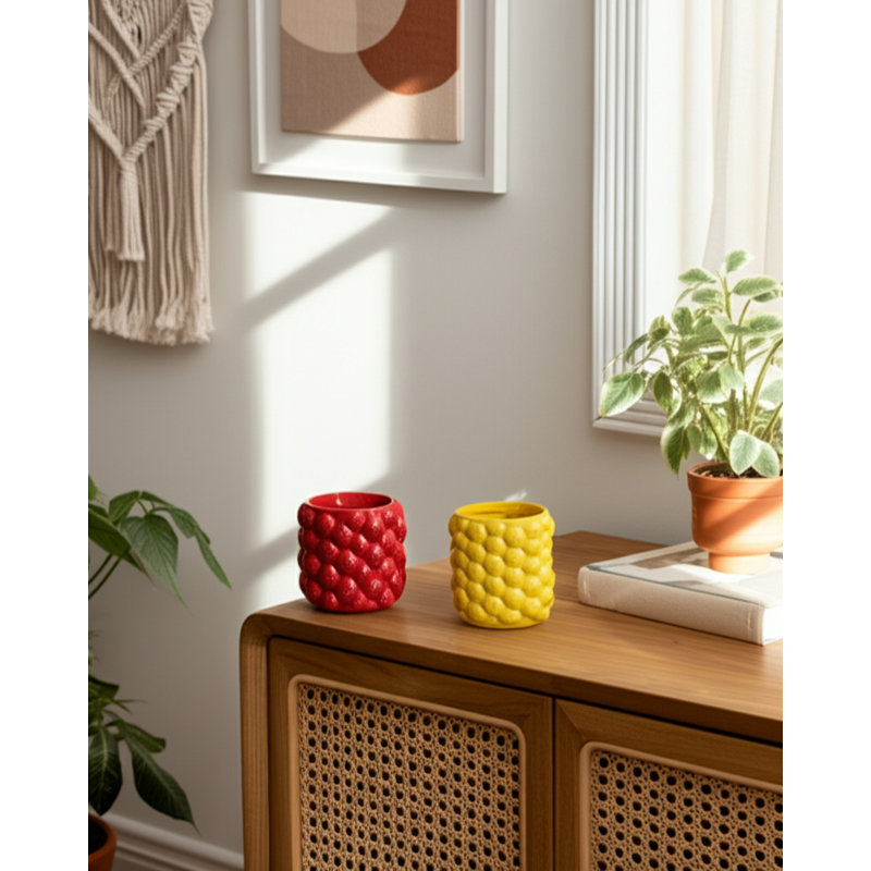Organisateur de bureau décoratif fraise et citron