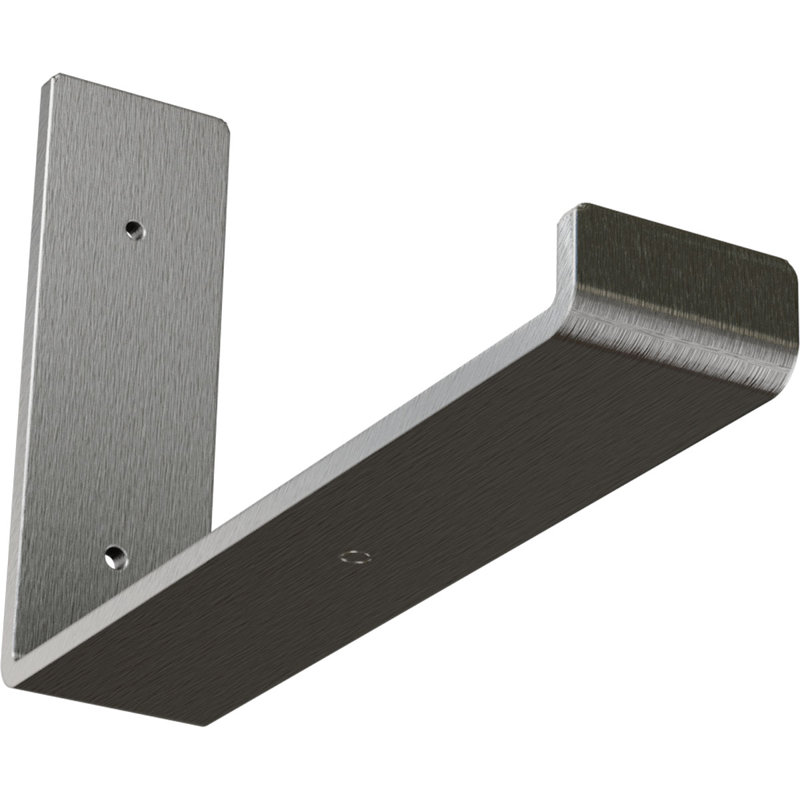 Urban-Refined 10" Stainless Steel Hanging Shelf Bracket