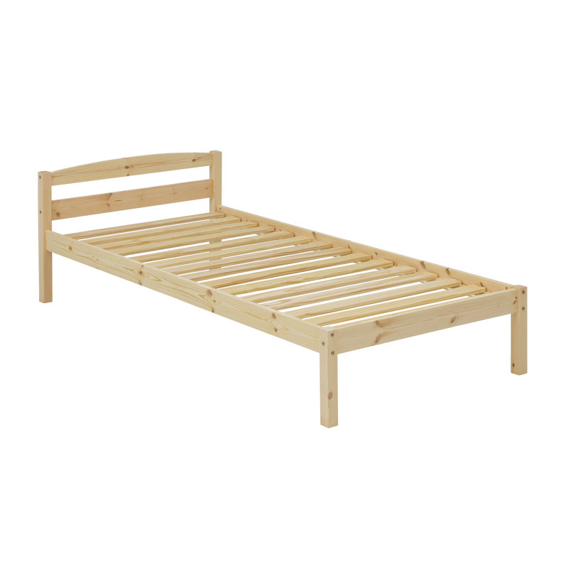 Adish EU Single - 90 X 200 Cm Solid Wood Bed, Small Double (4')