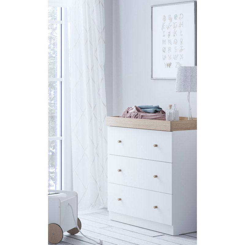 Burlington Changing Unit, White & Oak