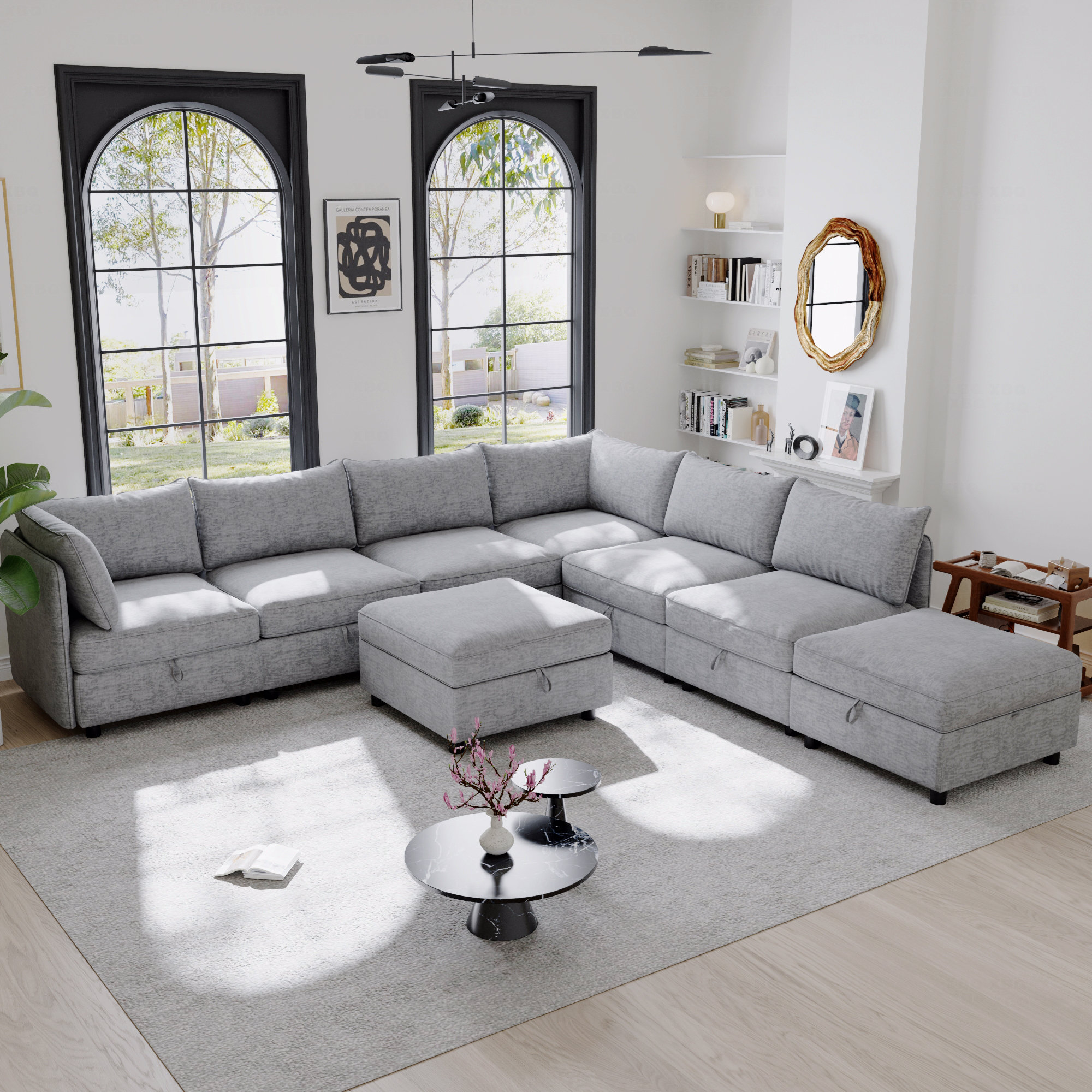 Latitude Run® Sleeper, Modular Basic Sectional Sofa Sofa Sofa ...