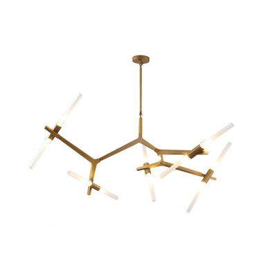 Lustre linéaire spoutnik moderne 5 lumières del Daren