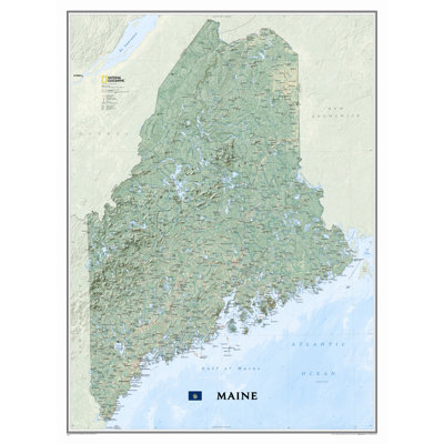 Maine State Wall Map
