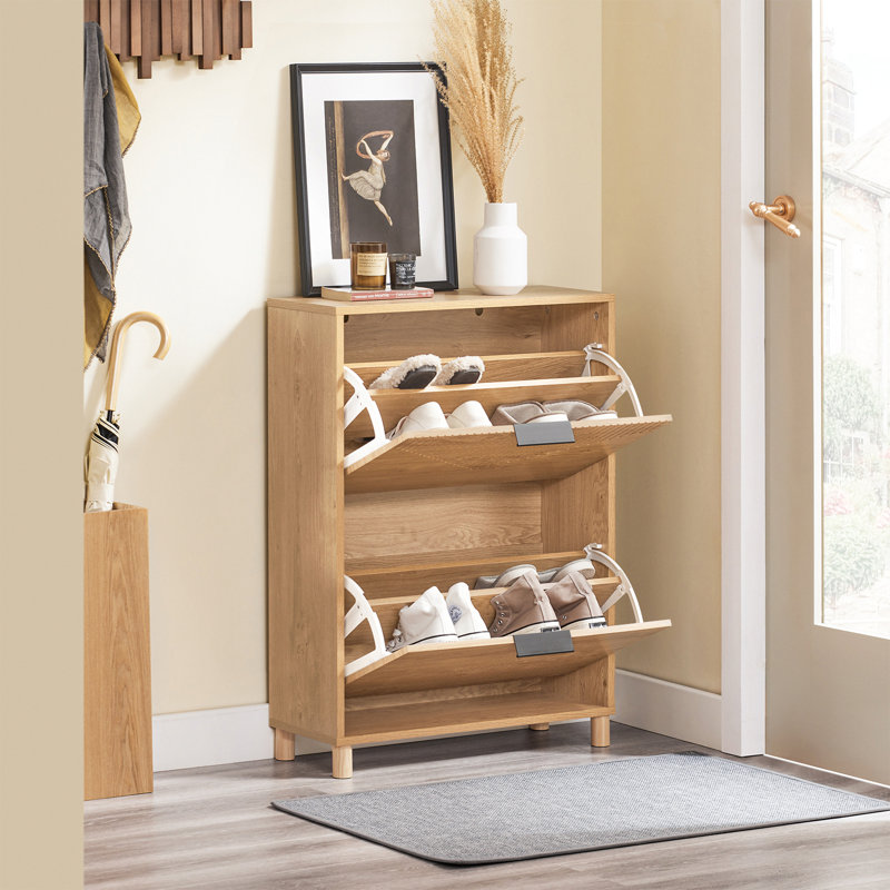 8 Pair Flip Down Shoe Storage