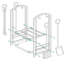 Barksdale 35.6cm W Metal Log Rack