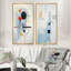 «Beige Blue Suprematism Serene Abstractions», 2 pièces-1150216383-1150216380