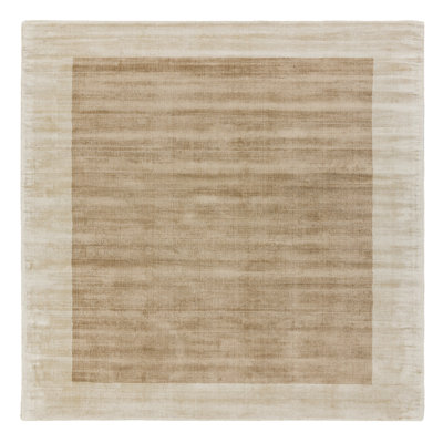 Desrosiers Shinny Bordered Putty/Champagne Area Rug