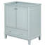 Base d'armoire de salle de bain 30 po seulement - Design moderne, porte et tiroir en bois massif, tablette réglable, base à assembler, 30 po, options de rangement-1196607342