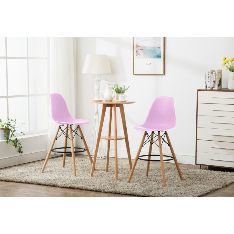 Tabouret de bar 27,6 po Azanae, Rose