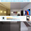 Luminaire mural intelligent à DEL à intensité variable avec télécommande, commande vocale, sélection multicolore