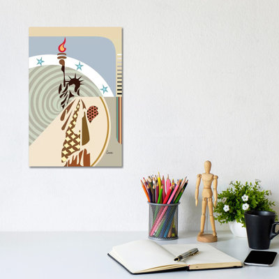 Statue de la liberté par Lanre Studio - impression sur toile tendue