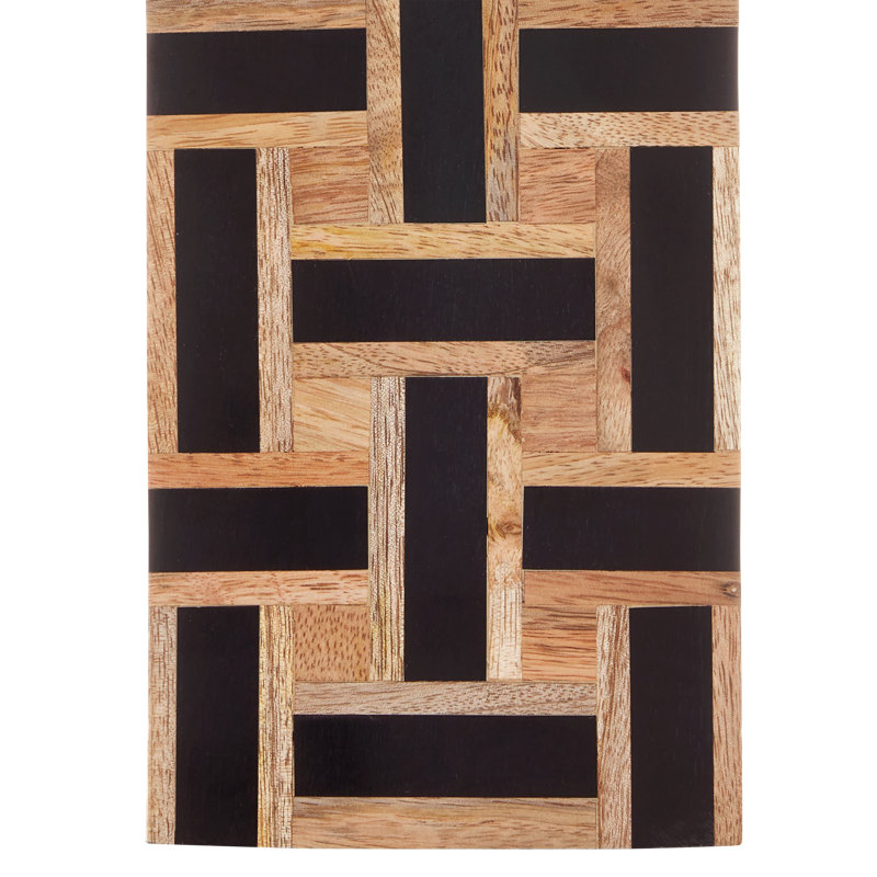 Aarna Black Table Lamp, Natural/Black, Brown Natural