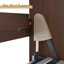Lit escamotable double de style ferme avec éclairage DEL et station de recharge, lit pliant mural dissimulé, noyer-314336266-314336267