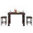 Wilner 4 - Person Wicker Patio Dining Set with Rectangular Table