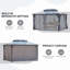 Pavillon de jardin 10 pi x 13 pi avec cadre en aluminium et toit en polycarbonate à double couche, avec moustiquaire et rideaux, idéal pour la cour et la terrasse