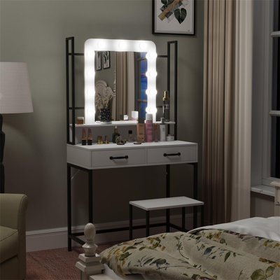 Angellyna Dressing Table with Mirror