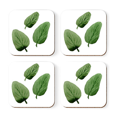 Verre à café carré Garden Leaves
