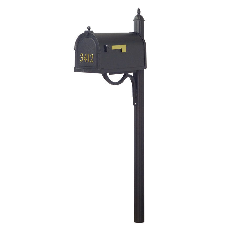 Berkshire Aluminum Post Mounted Post Box
