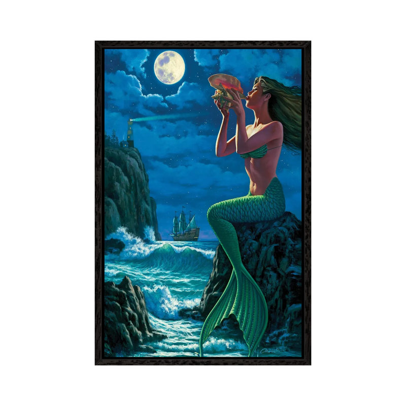 The Sounds Of Night by Wil Cormier - Gallery-Wrapped Canvas Giclée on Canvas, Black Framed, 66.04 cm H x 45.72 cm W