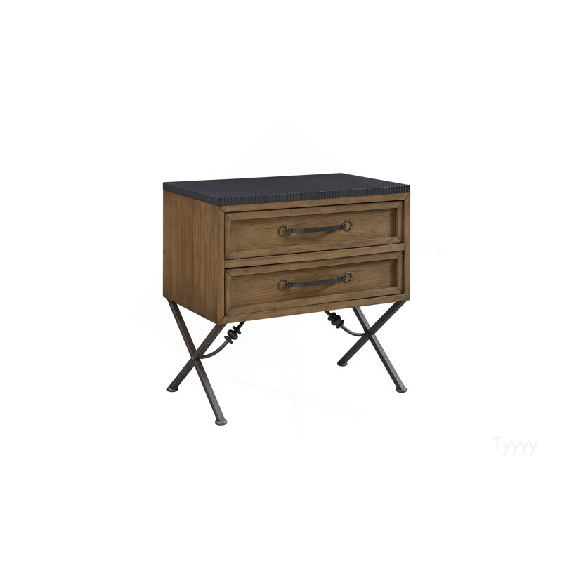2 Drawer Nightstand - Almond