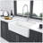 White Farmhouse Sink - 30 Inch White Farmhouse Kitchen Sink Apron Front Ceramic Single Bowl Kitchen Sinks