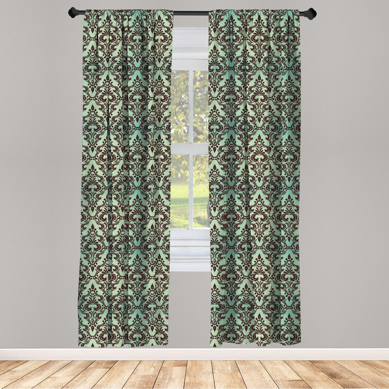 Semi-Sheer Rod Pocket Curtain Panels, 28" x 63"