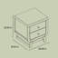 Santorini 2 Drawer Nightstand-154194099
