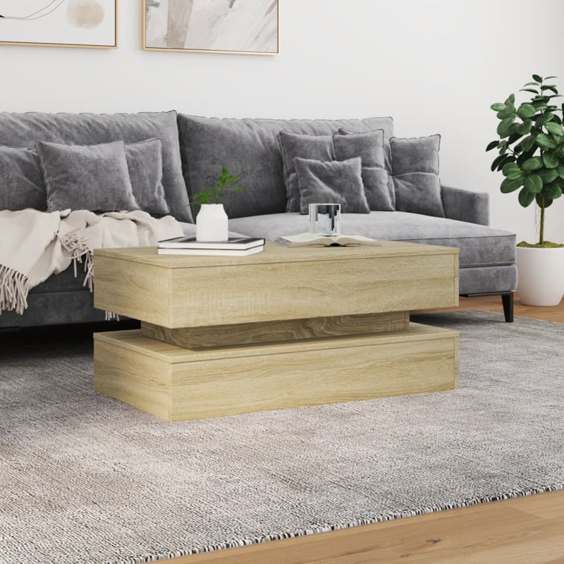 Calixtro Enclosed Coffee Table, Sonoma Oak