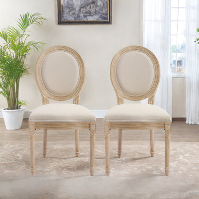 Ensemble de 2 chaises de salle à manger French Country