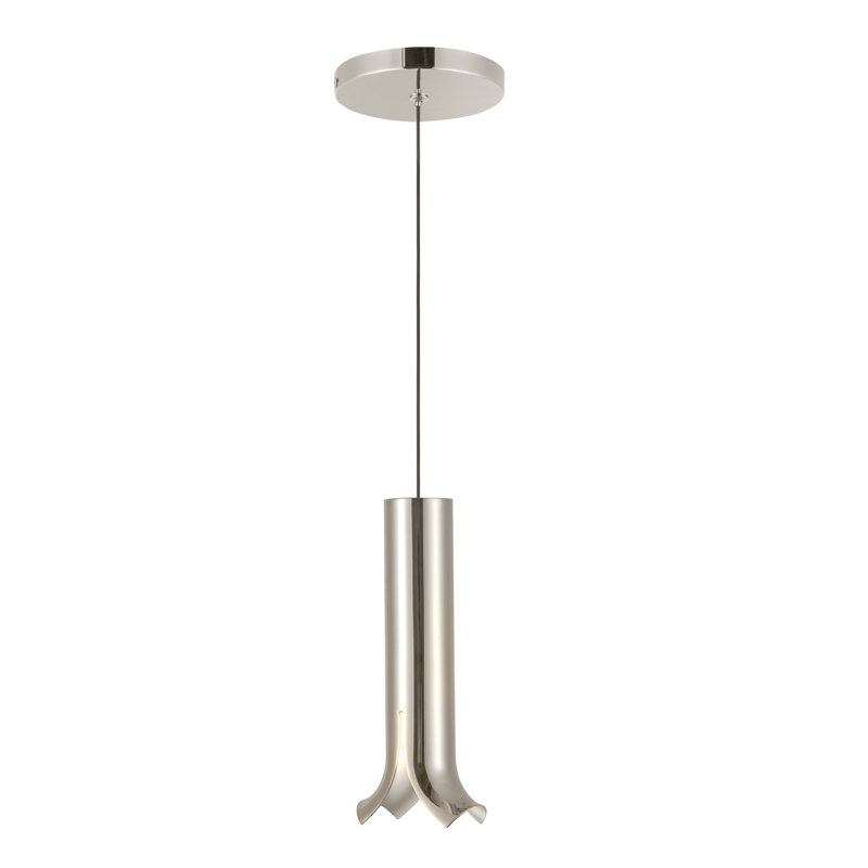 Luminaire suspendu 9 po Husk, Argent argent, Argent argent