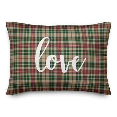 Coussin lombaire Love in Tartan