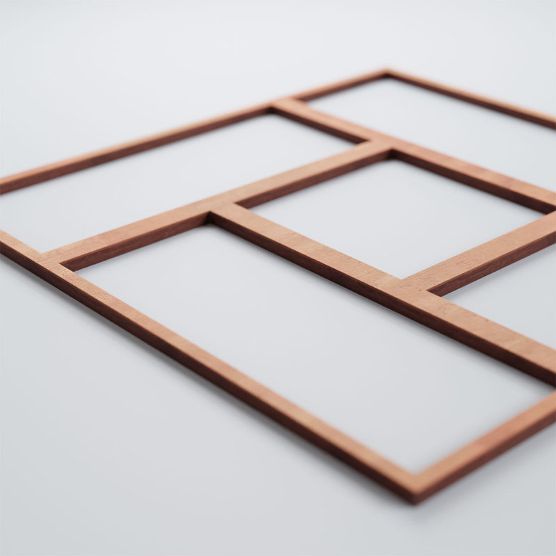 Panneaux muraux décoratifs en bois Sheffield, Cerisier, H 15 3/8 po x l 15 3/8 po x P 1/4 po