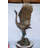 Crane standing on a stone bronze statue -  Size: 28"L x 32"W x 49"H.