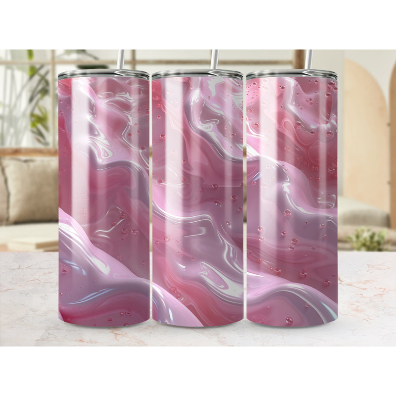 Choose Handmade Tumblers 591ml Vacuum Insulated Stainless Steel (18/8) Travel Tumbler with Straw