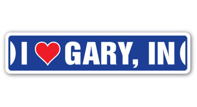 Plaque de rue Gary en plastique robuste 4 po x 18 po