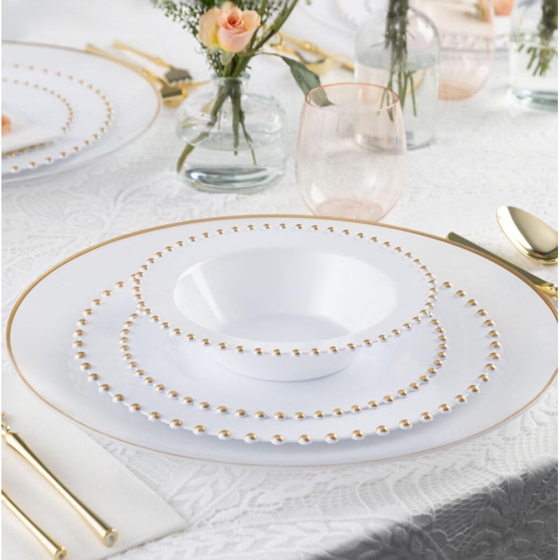 Bol de service jetable en plastique, Ensemble de 50