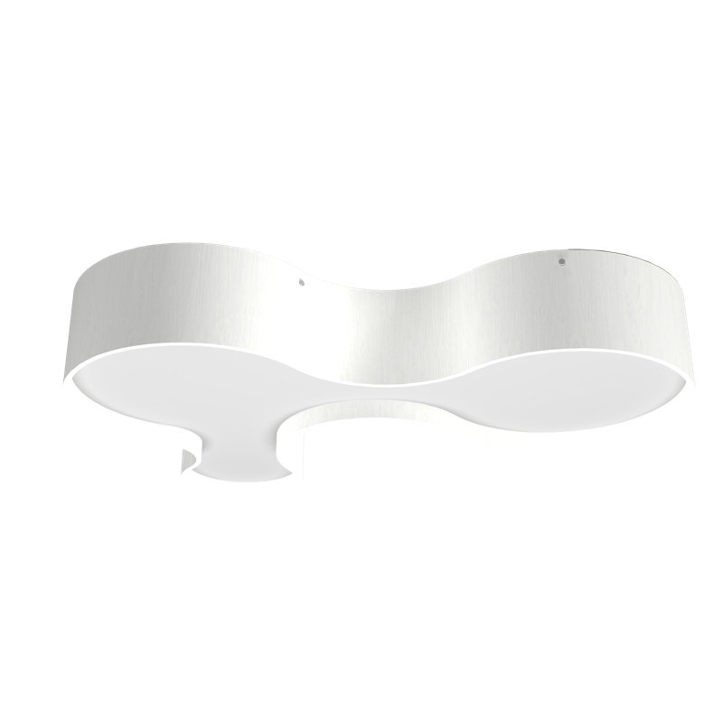 Organic 1 - Light LED Flush Mount, 7.87" H x 31.5" W x 21.65" D, Organic White