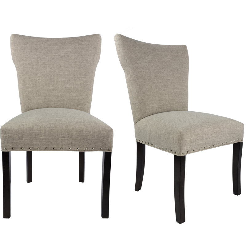 Chaise parsons rembourrée en lin Canonbury Carleton, Chameau