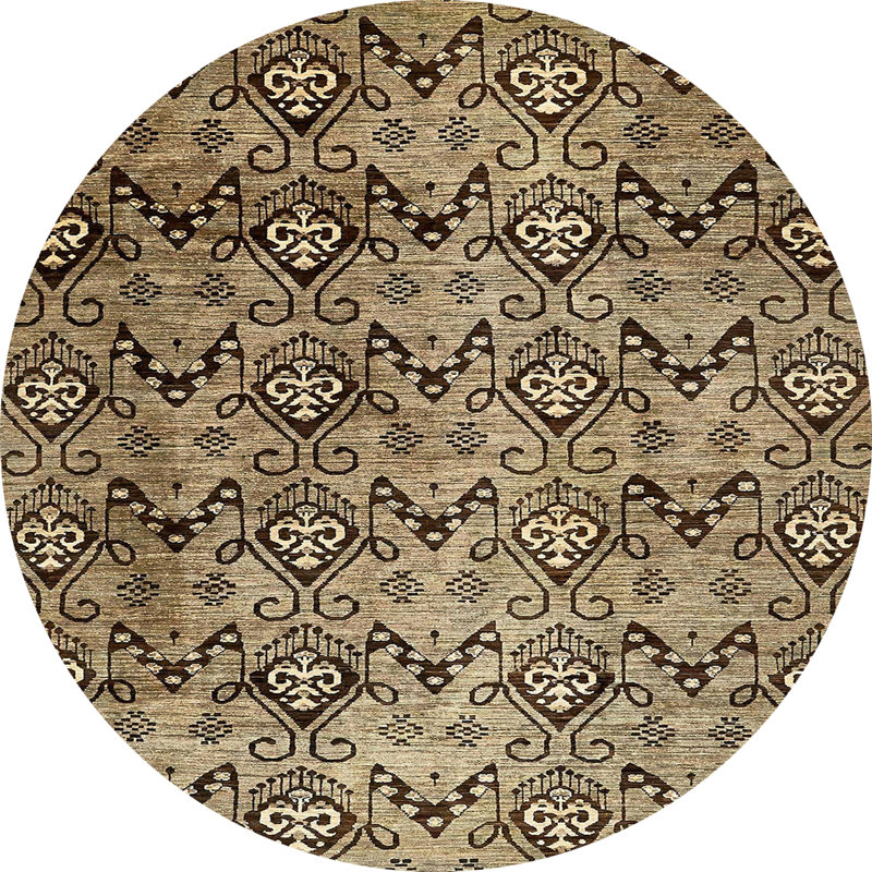 Tapis abstrait 412, Rond 8 pi