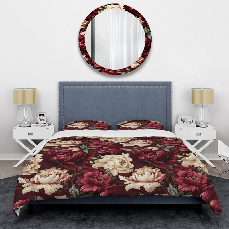 Ensemble de housse de couette Regency, Housse de couette pour grand lit et 2 taies décor