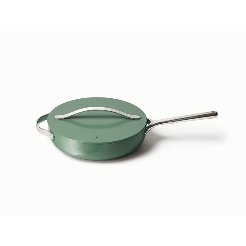 Caraway 4.5Qt Nonstick Ceramic Saute Pan W/ Lid, Sage